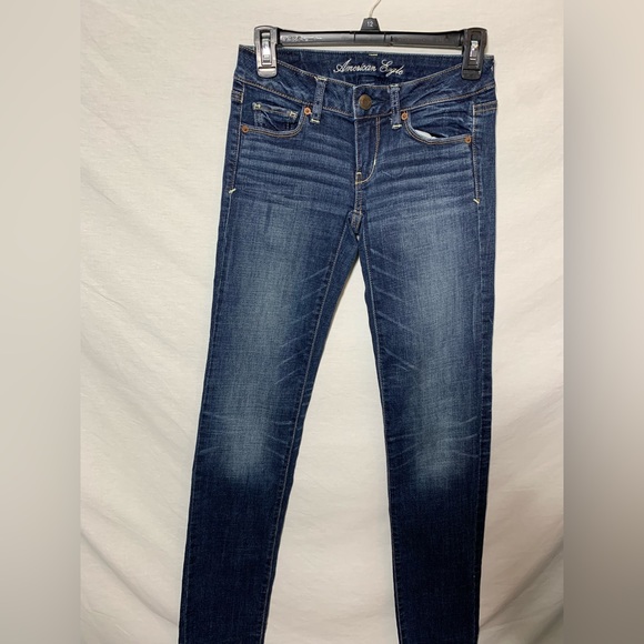 American Eagle | Stretch Skinny Jeans - Size 0 Long - Picture 4 of 9